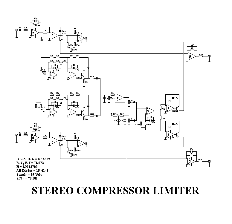 Here Can You Find A Schematic of A Audio Compressor Limiter - Compressor Limiter 06 of 06